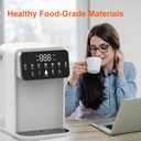 Instant Hot Water Dispenser Countertop for Rapid Heating & Quiet Design Adjustable 7 TEMP & 7 Water Volume Dispense 0.8Gal/3L Removable Water Tank with Carrying Handle BPA Free Fit Kitchen Counter