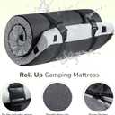 Memory Foam Camping Mattress 2.5 inch, Cot Pads, Single Small Portable Roll Up Camping Sleep Topper with Waterproof and Non-Slip Bottom, Camping Car Mat with Travel Bag, 72"24"2.5", Grey