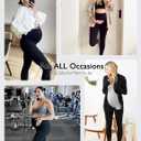 Women's Maternity Leggings Over The Belly - Ultra Stretchy Soft Bump Support Workout Activewear Yoga Pregnancy Pants (2 Pack-black/Leaden Grey)