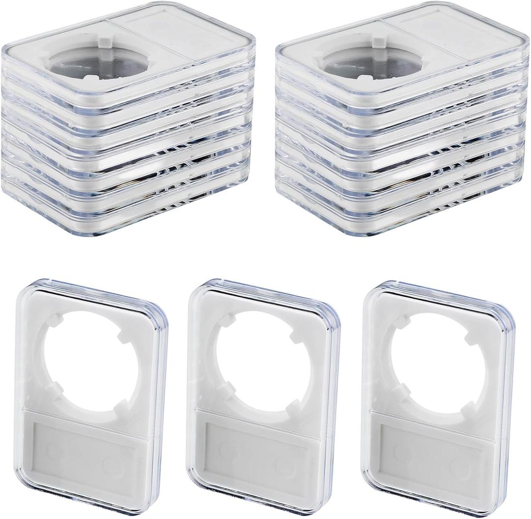 10-Pack Coin Slab Display Holder, Storage Case for Morgan, Peace, IKE Silver 38mm Dollar Coin, Organize Your Coin Collection with Clear Acrylic Cases