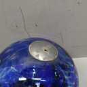 VCUTEKA Solar Hanging Lanterns Outdoor Decoration, Glass Solar Lights with Hook Up, Solar Garden Gazing Ball Light for Yard, Tree and Patio Decor, Blue