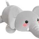 SQEQE Weighted Elephant Plush, Weighted Elephant Stuffed Animal, Cute Plushies Soft Pillow Toy Gift for Kids Adults 13.8 Inch, 1.6 Lbs