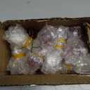 24 Pcs 1.57" Red Glass Christmas Tree Ornaments Clear Teardrop Christmas Ornaments Red Crystal Xmas Hanging Glass Tree Decorations for Xmas Holiday Party Decor