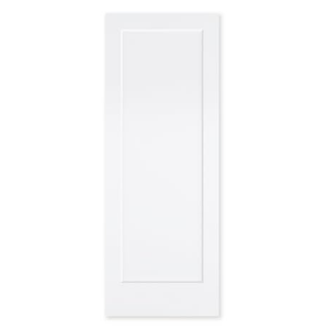 BARNSMITH (Only 1Pack) 30x80 in 1-Panel White Primed Molded Door Slab, Shaker Style Paintable Hollow Core Interior Door Panel, Lightweight, for Swing Door, Closet Door, Pocket Door