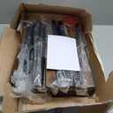 Furologee 5 Tier Bookshelf with Drawer, Tall Narrow Bookcase with Shelves, Wood and Metal Bookshelves Storage Organizer, Industrial Display Standing Shelf Unit for Bedroom, Living Room, Rustic Brown