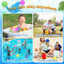 5PCS Reusable Water Balls Quick Fill for Summer Water Fight Beach Outdoor Game Toy Solid Assorted Colors(Random Color)