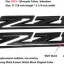 (Set of 3) 2019-2026 OEM 2pack Side Decals Emblems + Grille Z71 Badges Compatible with Silverado Genuine Parts 84632695 84384428 (All Black)