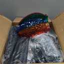 10 Pack Jumbo C9 Solar Christmas Lights, Large Bulbs Waterproof Outdoor Christmas Decorations, Solar Powered Lights for Outside Pathway Marker Stakes Yard Garden Walkway Lawn Xmas Decor (Multicolor)