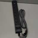 1 Pack Power Strip Surge Protector - 5 Widely Spaced Outlets 3 USB Charging Ports, 1875W/15A 6Ft Braided Extension Cord, Flat Plug Overload Protection, Wall Mount for Home Office Dorm Room Essentials