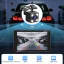 Apple Carplay Screen for Car, 7" HD Portable Car Stereo Touch Screen with Wireless Android Auto, Backup Camera with LED/Mirror Link/Voice Control/Bluetooth/GPS/AUX/FM Satellite Radio for All Vehicles