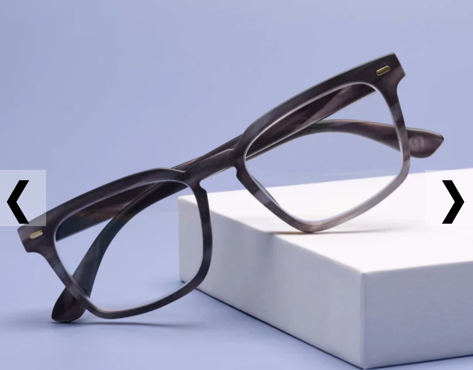 Peepers Readers - Jude - Charcoal Horn +1.25