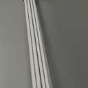 H.VERSAILTEX Elegant Window Treatment Telescoping Double Curtain Rod Set with Classic Cap, 3/4-Inch Diameter, Adjusts from 66 to 120 Inches, White