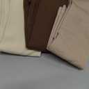 Cotton Compression Socks for Women&Men 15-20mmHg Knee High Cute Support Sock for Nurses, Pregnant Women, Travel (Large-X-Large, 3 Pairs-cream&beige&brown)