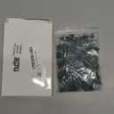 Mudder 200 Count Replacement Christmas Tree Light Bulbs 2.5v 0.425 Watt Mini Replacement Light Bulb Incandescent Wire String Lights Prelit Xmas Tree Decoration(Green Base with Warm White Bulb)