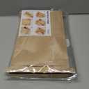 50 Pack Paper Bread Bags for Homemade Bread, 7x311 Inches Resealable Tin Tie Tab Bakery Bags with Window for Round Sourdough, Cookies, Loaves, Bagels | Grease Resistant