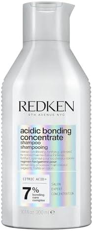 Redken Acidic Bonding Concentrate Shampoo For Damaged Hair Repair - Strengthens and Repairs Weak and Brittle Hair, Sulfate-Free, With Citric Acid
