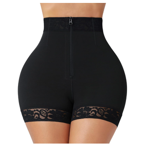 FeelinGirl Body Shaper for Women Butt Lifting Shapewear Tummy Control Panties with Hook Zipper Closure Small