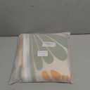 RoomTalks Cute Colorful Floral Extra Long Shower Curtain 78 Inch Funky Aesthetic Bathroom Decor - Heavy Duty Modern Abstract Matisse Flowers Plants Botanical Shower Curtain Set (Green and Terracotta)