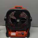 Battery Operated Fan for Milwaukee M18 battery, Portable Fan with AC Adapter & LED Lights, 4 Speeds & Hook, Cordless/Camping/Battery Powered fan, for Outdoor Jobsite (Battery Not Included)