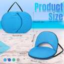 Maitys 4 Pcs Stadium Seats for Bleachers with Back Support, Foldable Padded Chair for Stadium with 5 Adjustable Positions, Portable Floor Seating Chair for Camping, Concert, Classroom (Colorful)