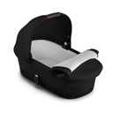 Cybex eGazelle/Gazelle S Cot Baby Bassinet - Easy-Carry Ergonomic Handle, Sun Canopy & Spacious, Cozy Interior, Compatible Gazelle S Stroller, Moon Black