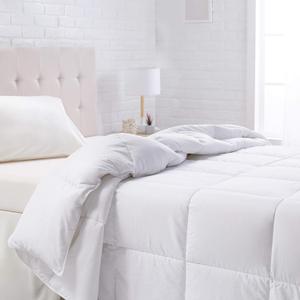 Amazon Basics White Down Alternative Comforter and Duvet Insert with Corner Tabs, Machine Washable, Twin, All-Season
