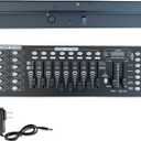 192 Channel DMX Controller, Stage Lighting Console DMX Light Controller, VQP DMX 512 Controller, for Party Lights DJ Disco Lights Show Night Club Stage Par Light