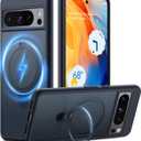 TORRAS Magnetic Shockproof for Google Pixel 8 Pro Case with Stand [Fit for MagSafe] [12FT Military Drop Protection] Sturdy Kickstand Protective Durable Slim Pixel 8 Pro Phone Case, Ostand, Black