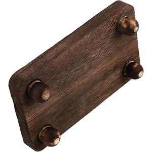Garneck Wooden Desktop Display Base Simple Aromatherapy Bottle Holder Solid Wood Counter Organizer Craftsmanship