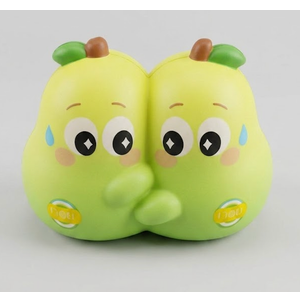 Huggy Fruits Big Size Squeeze Toys, Slow Rising Squishy Stress Relief Toy, Upgraded Foamed PU Fidget Toy, Ideal Gift for Adults (Green Pear)