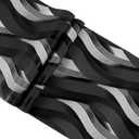 yaretzy Peel and Stick Wallpaper Black/White 3D Wave Stripe Wallpaper Removable Sticky Self Adhesive Modern for Bathroom Kitchen Bedroom Bathroom 20.8inch x 118inch