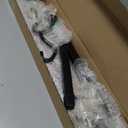 YIGII Coat Rack with Wall Mount, 24 Inch Long Entryway Wall Shelf with Hooks, Wood Hanger with Storage Shelf for Bathroom, Hallway, Rustic Brown Black