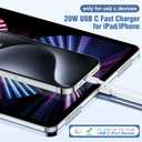 Iphone 15 16 17 Charger Fast Charging 10 ft,20W USB C Charger Block and Long Type C to C Cable Cord for Apple iPhone 17 Pro Max/17 Air/16 Pro/16/15 Plus/15/iPad Mini Wall Power Adapter Plug Cube Brick