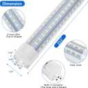 2-Pack 2FT LED Shop Light, 32W Ultra Bright 4,600LM, U-Shaped T8 Integrated Tube, 6500K, Linkable, Built-in Connector, Surface Mount Plug & Play LED Ceiling Light for Garage, Workshop, Basement