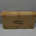 Shoe Rack, Expandable Shoes Organizer Metal Shelf Stand, 2 Tier Stackable Long Shoe Storage Holder For Closet, Floor, Entryway, Garage, Bedroom, Door Entrance For 12-18 Pairs, 45.6 inches Black