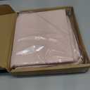 Lightweight Breathable Wrinkle Resistant Brushed Microfiber 3 Piece Bed Sheet Set with 14-Inch Deep Pockets, Twin, Blush Pink, Solid