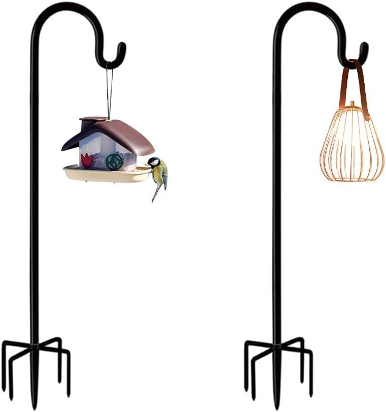 Shepherd Hooks 36 inches for Bird Feeders Outside Heavy Duty Shepherd Stand Plant Hanger Yard Hooks for Lanterns,Solar Lights,Bird Feeder,Wedding,Planter Pot-2 Packs