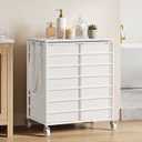 Double Laundry Hamper with Wheels and Lid, 115L Rolling Laundry Basket