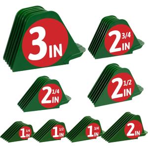 3 Inch Clipper Guards, Hair Clipper Guide Combs Premium for Wahl Clippers Mega Cutting Guides/Combs with 8 Cutting Lengths from 1.25-3 Inch Fit Most Size Wahl Clippers (8pcs from 1.25-3 Inch, Green)