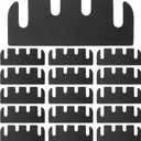 JJUNW Door Hinge Shims 15 Pcs, 4 Inch Hinge Spacers for Door Hinge Repair Kit, 0.03 Inch Thick Black Door Shims for Adjusting Door Alignment - Can Be Trimmed