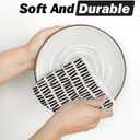 Artoid Mode Sky Party Linework Kitchen Tea Towels, 18x30 Inch Oversize Quick Dry Microfiber Cloth Dish Towels for Kitchen Drying Set of 2 (Grey)