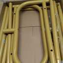 Metal Garment Rack with Bottom Shelf Clothing Rack for Hanging Clothes Coats Skirts Shirts Sweaters Gold