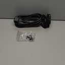 MICTUNING 15Amp 125V AC Port Plug with Heavy Duty Integrated 72" Extension Cord and Water-Resistant Spring-loaded Cover - Black