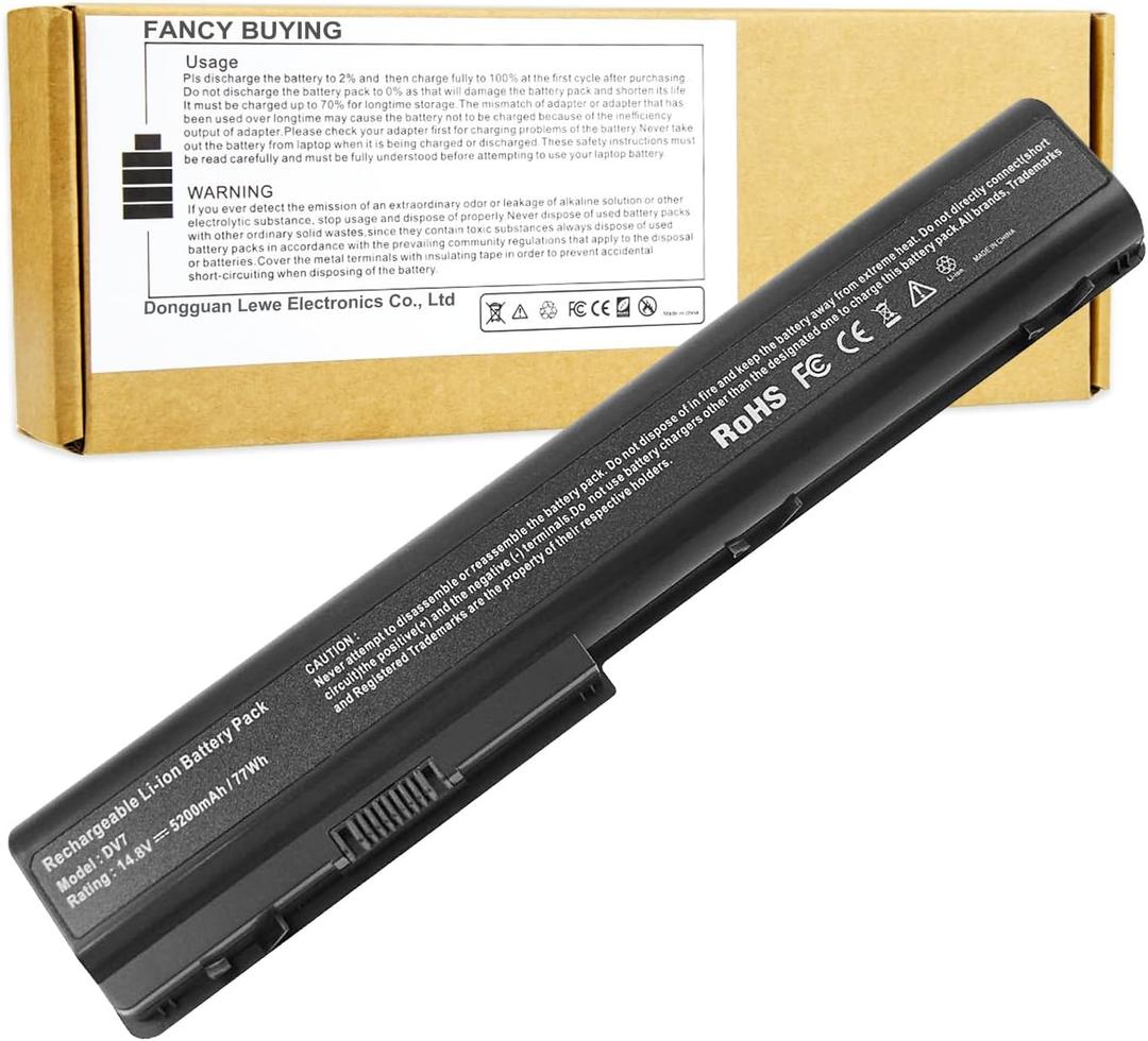 Fancy Buying New 8Cells Laptop Battery fits HP HDX18 HDX18t HP Pavilion dv7t dv7z dv8 HSTNN-OB75 HSTNN-OB74 HSTNN-IB74 HSTNN-IB75 464059-3XX 464059-141 KS525AA, HP Pavilion dv7-... Series