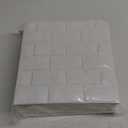 3D Wall Panels Peel and Stick 20PCS White Foam Brick Wallpaper for Bedroom Faux Stone Wall Panel Self-Adhesive Wallpaper (White 20PCS) (20PCS-19.37 Sq Ft)