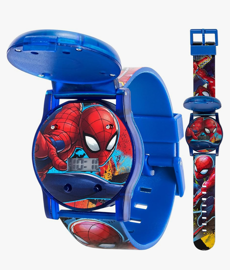 Marvel Spider-Man Kids Watches – Digital Display, Interactive Features, Adjustable Strap, Vibrant Spider-Man Graphics, Durable for Active Kids