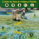 8 Packs Mole Repeller for Lawns, Solar Powered Mole Repellent Ultrasonic Vole & Gopher Deterrent, IP 65 Waterproof Humane Pest Control for Gopher Vole Snake in Lawn, Garden & Yard