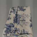 French Country Pillow Covers 20x20 Set of 2 Vintage Toile Blue Throw Pillows French Country Decor Outdoor Pillowcase Rustic Cottage Linen Decorative Farmhouse Cushion Case for Couch Bed Sofa