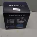 OVENTE Electric Kettle, 1.5L Borosilicate Glass Countertop Water Heater and Boiler for Coffee or Tea, BPA-Free, Auto Shut-Off, Boil-Dry Protection, Removable and Washable Spout Filter, Black KG83B