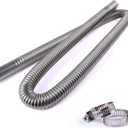 FizLig Stainless Steel Exhaust Pipe - 78.7" Flexible Diesel Exhaust Extension for Trucks/Generators, Anti-Corrosion Pipe with Clamp Kit, Compatible with Parking Heaters & Fuel Tank Vent Systems (200 CM)